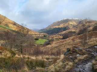 Railway bridge in the mountains